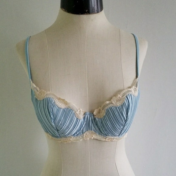 La Perla Other - LA PERLA blue and cream demi bra